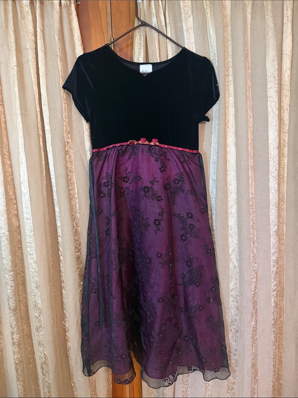Rose Cottage Girls' Everyday Black Casual Dress